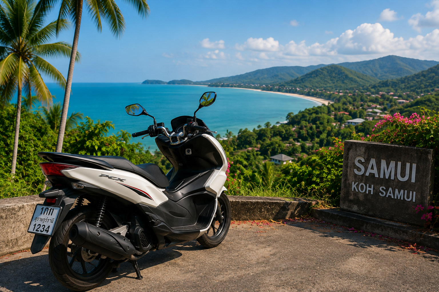 Robogó és autóbérlés Koh Samui szigetén
